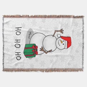 Ho Ho Ho Frohe Weihnachten Weihnachtsmann Niedlich Decke