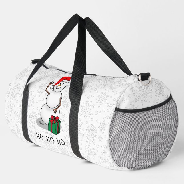 Ho Ho Ho Frohe Weihnachten Weihnachtsmann Niedlich Duffle Bag (Rechte Ecke)
