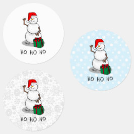 Ho Ho Ho Frohe Weihnachten Weihnachtsmann Niedlich Etiketten
