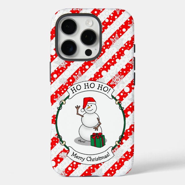 Ho Ho Ho Frohe Weihnachten Weihnachtsmann Niedlich iPhone 16 Pro Hülle (Rückseite)