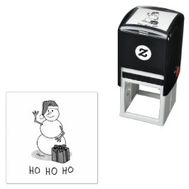 Ho Ho Ho Frohe Weihnachten Weihnachtsmann Niedlich Permastempel