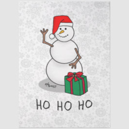 Ho Ho Ho Frohe Weihnachten Weihnachtsmann Niedlich Seidenpapier