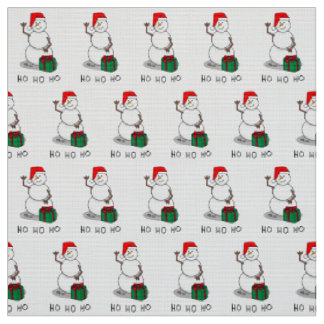 Ho Ho Ho Frohe Weihnachten Weihnachtsmann Niedlich Stoff