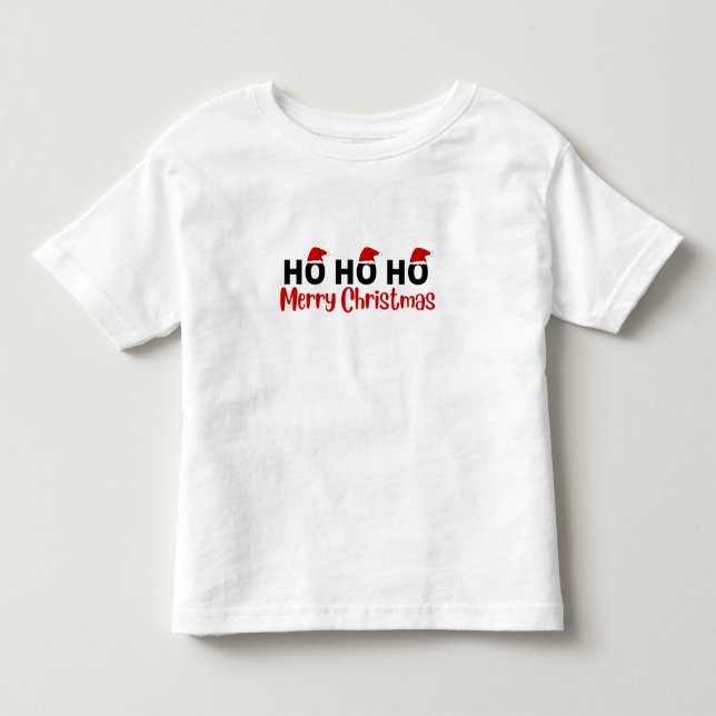 ho ho ho fröhliche Weihnachten T - Shirt (Vorderseite)