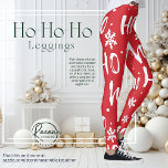 Ho-Ho-Ho Fun Christmas Design-Leggings Leggings<br><div class="desc">Mit unseren "Ho-Ho-Ho Fun Christmas Design Leggings" können Sie die Urlaubssaison stilvoll erleben! ・ Volllängliches, ultra-dehnbares Design ・ Öko-Polyester-Spandex-Mischung für Komfort und Formenhalt ・ Atmungsaktives, mittelschweres Gewebe ・ Hoher Span-Gehalt für eine Kompression, die Ihre Kurven umspannt Diese Leggings sind die perfekte Mischung aus festem Flair und figurflachendem Komfort. Das strapazierfähige,...</div>