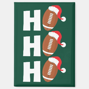 Ho Ho Ho Fußball   Lustiger Weihnachtszeit Humor Magnet