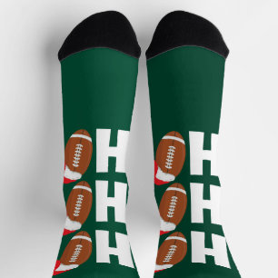 Ho Ho Ho Fußball Lustiger Weihnachtszeit Humor Socken