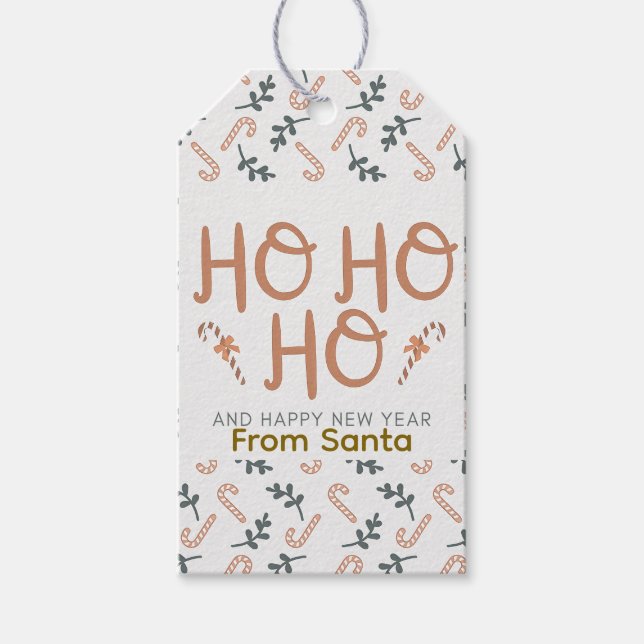 Ho ho ho geschenkanhänger (Vorderseite)