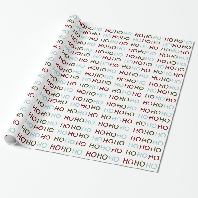 HO HO HO GESCHENKPAPIER (Ungerollt)
