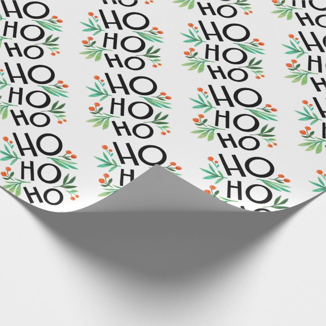 Ho Ho Ho Geschenkpapier (Ecke)