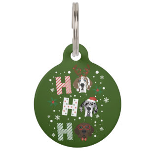 Ho Ho Ho Great Dane Frohe Weihnachten Haustiermarke