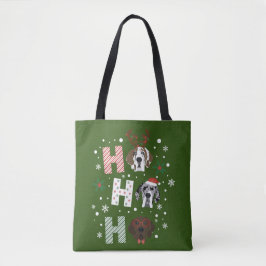 Ho Ho Ho Great Dane Frohe Weihnachten Tasche