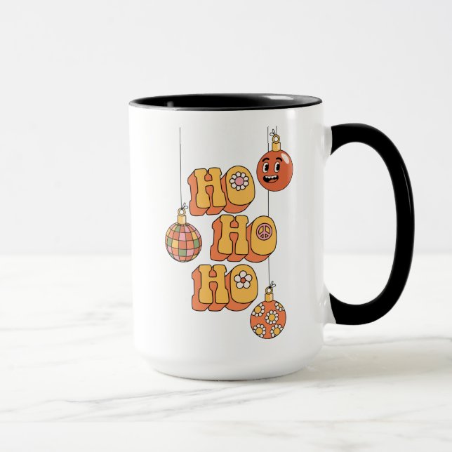 Ho Ho Ho - Groovy Christmas Cheer Tasse (Rechts)