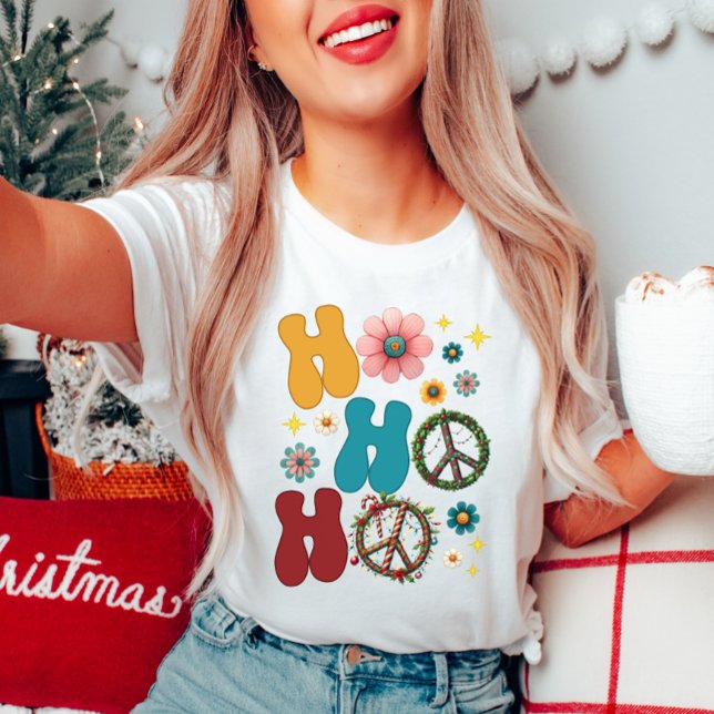 Ho Ho Ho Groovy Weihnachtszeit T - Shirt (Von Creator hochgeladen)