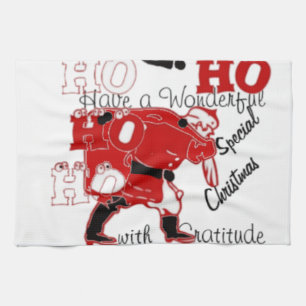 HO HO HO haben ein wunderbares Weihnachten mit Dan Geschirrtuch
