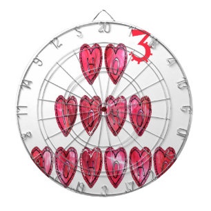 Ho Ho Ho Herzen: Weihnachtstext Liebe Hol Dartscheibe