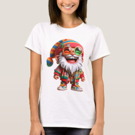 Ho-Ho-Ho Hippie Santa Holiday T - Shirt