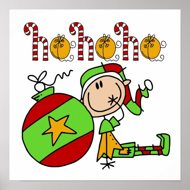 Ho Ho Ho Holiday Elf Poster (Vorne)