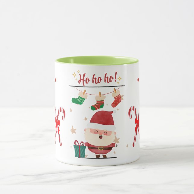 Ho Ho Ho Holiday Père Noël Mug (Centre)