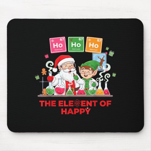 Ho Ho Ho Holmium Chemistry Element 67 Meme Of Peri Mousepad (Vorne)