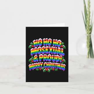 Ho Ho Ho homosexuelle Weihnachtskarte LGBTQ+ Karte