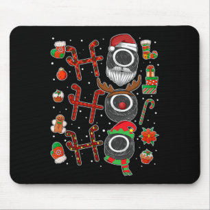 Ho Ho Ho Ice Hockey WeihnachtsEishockey Spieler XM Mousepad
