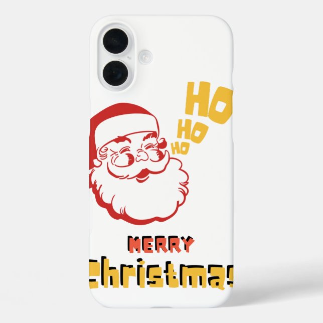 Ho Ho Ho iPhone 16 Plus Hülle (Rückseite)