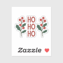 "Ho Ho Ho: Jolly Vibes die ganze Jahreszeit verbre Aufkleber