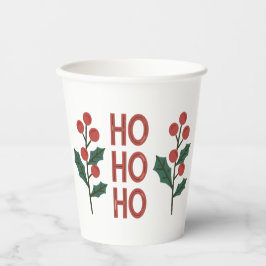 "Ho Ho Ho: Jolly Vibes die ganze Jahreszeit verbre Pappbecher
