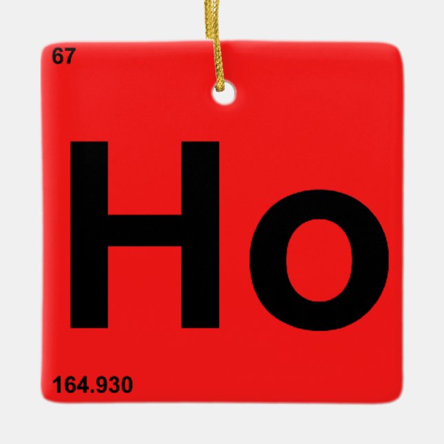 Ho Ho Ho Keramikornament (Vorderseite)