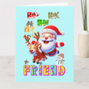 Ho Ho Ho Mein Lieber Freund Dankeskarte