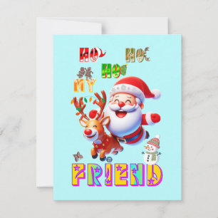 Ho Ho Ho Mein Lieber Freund Dankeskarte
