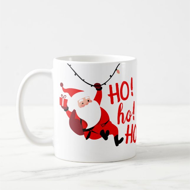 HO ho Ho! Merry Christmas Mug Kaffeetasse (Links)