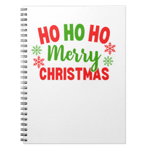 HO HO HO MERRY CHRISTMAS NOTIZBLOCK