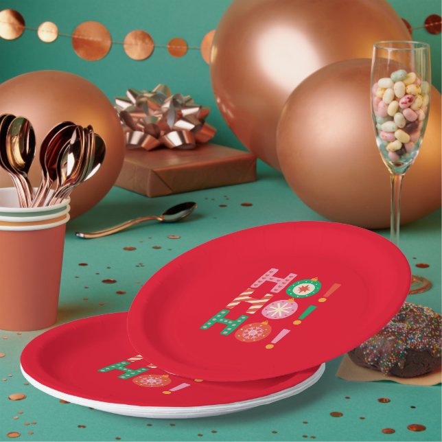 HO HO HO MERRY CHRISTMAS SEASONAL GIFT PAPPTELLER (Multi)