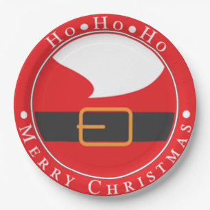 Ho Ho Ho Merry Chritmas Pappteller