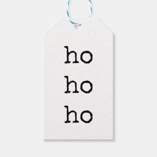 Ho Ho Ho, Minimalistisch, Weihnachtsgeschenk-Tag Geschenkanhänger