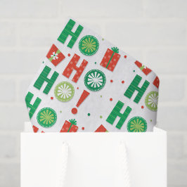 Ho Ho Ho Moderne Weihnachten Seidenpapier