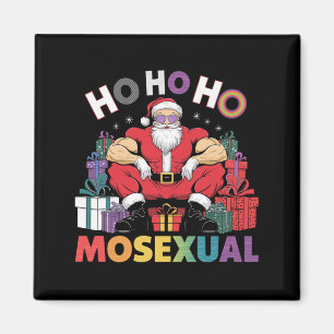 Ho Ho Ho Mosexuell Gay Santa LGBT Gay Pride Xmas Magnet