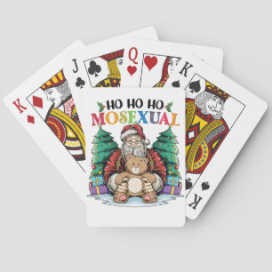 Ho Ho Ho Mosexuell Gay Santa LGBTQ Gay Weihnachten Spielkarten