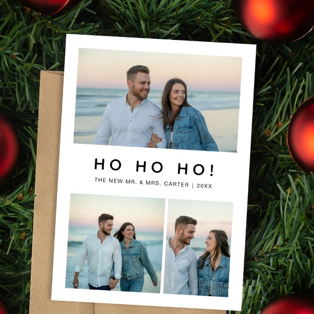 Ho Ho Ho Nouveau Carte photo de plage de Noël (Créateur téléchargé)