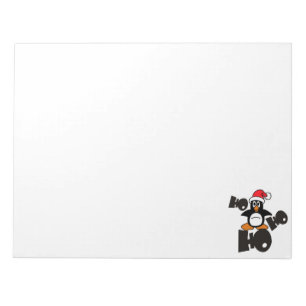 Ho Ho Ho - Penguin - merry christmas + your idea Notizblock