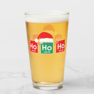 Ho Ho Ho Periodischer Weihnachtstisch Nerd Spaß Glas