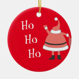 Ho Ho Ho Personalisiert Santa Keramik Ornament