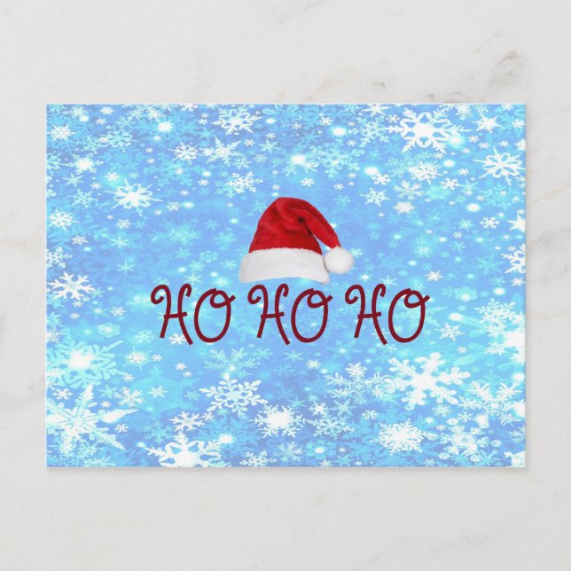 HO HO HO Postcard Postkarte (Vorderseite)
