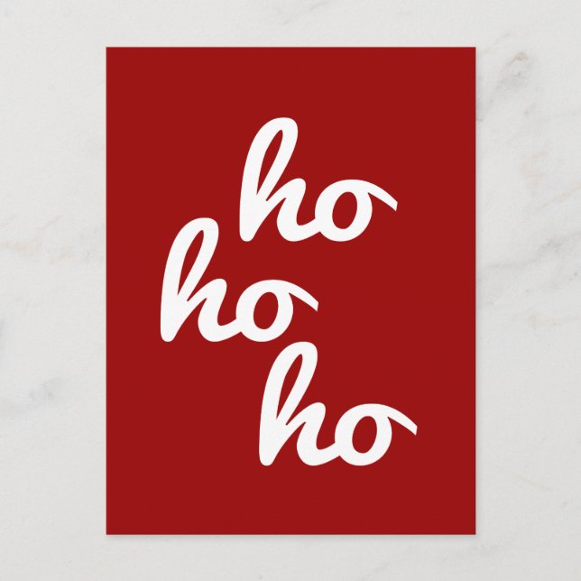 Ho-ho-ho Postkarte (Vorderseite)
