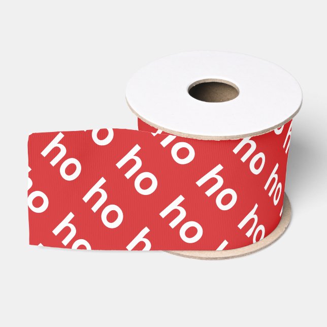 Ho Ho Ho Red Ripsband (Spule)