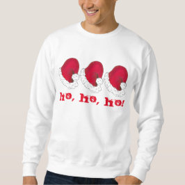 Ho Ho Ho Red Secret Santa Claus Hat Weihnachten Sweatshirt