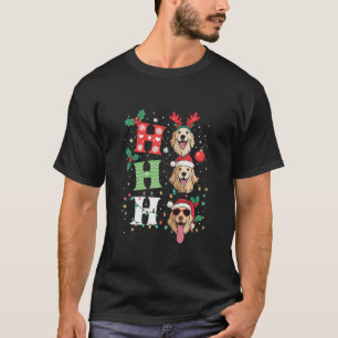 Ho Ho Ho Retriever Golden Weihnachten T-Shirt
