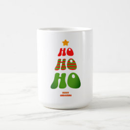 Ho Ho Ho Retro Christmas Tree Mug Kaffeetasse